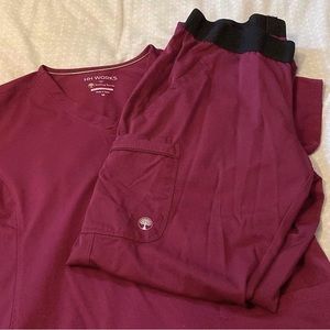 Healing Hands Brand Scrub Top and Bottom